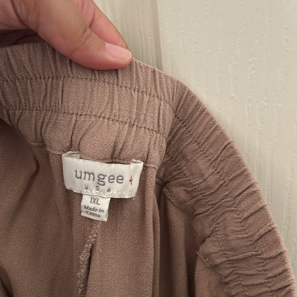 plus size linen blend pants - Picture 4 of 8